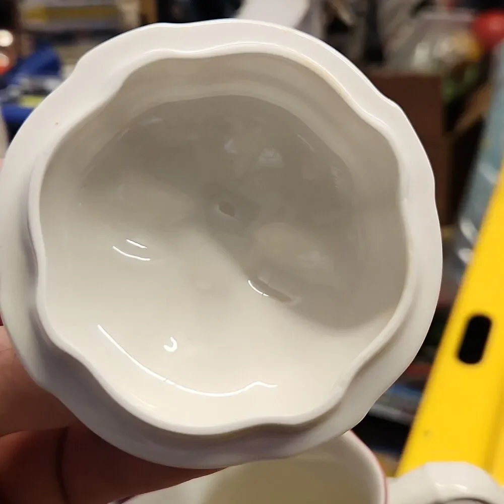 Villeroy & Boch Petite Fleur Sugar Bowl W/ Lid And Creamer Set